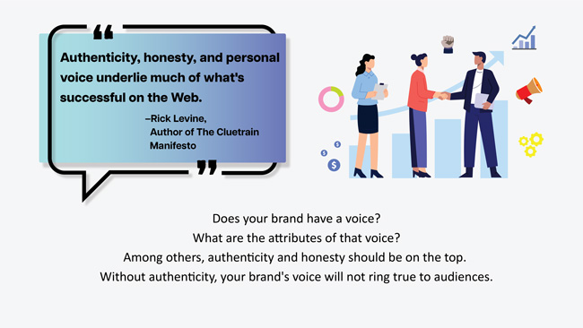 Authenticity, honesty, and personal voice underlie much of what's successful on the Web.